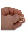 "Original Vintage, No Stones, 14K Rose Pink Gold Leaf Earrings" ven092