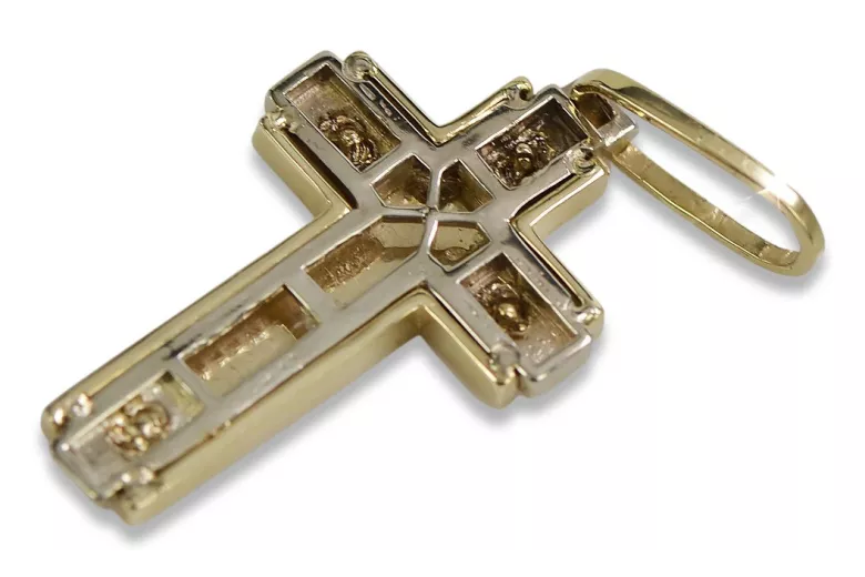 Golden Catholic Cross ★ russiangold.com ★ Gold 585 333 Low price