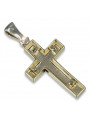 Goldenes katholisches Kreuz ★ russiangold.com ★ Gold 585 333 Niedriger Preis