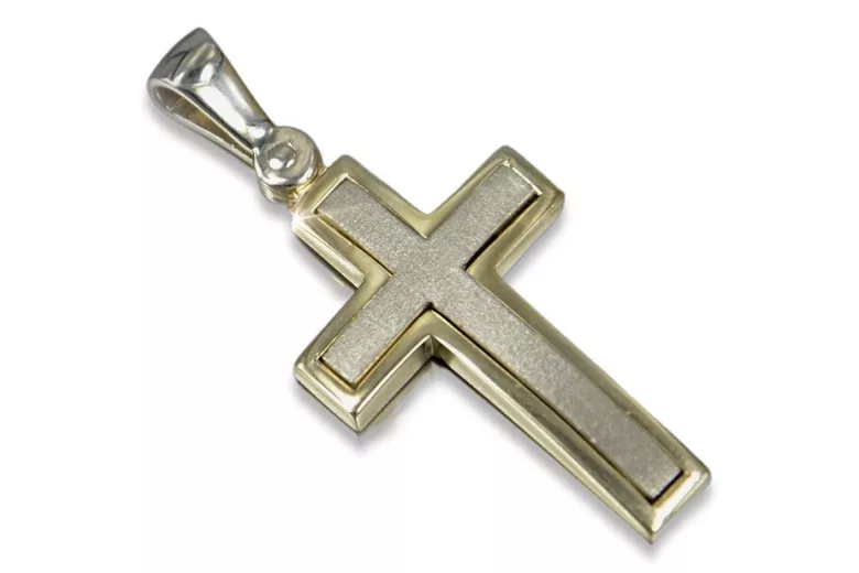 Golden Catholic Cross ★ russiangold.com ★ Gold 585 333 Low price