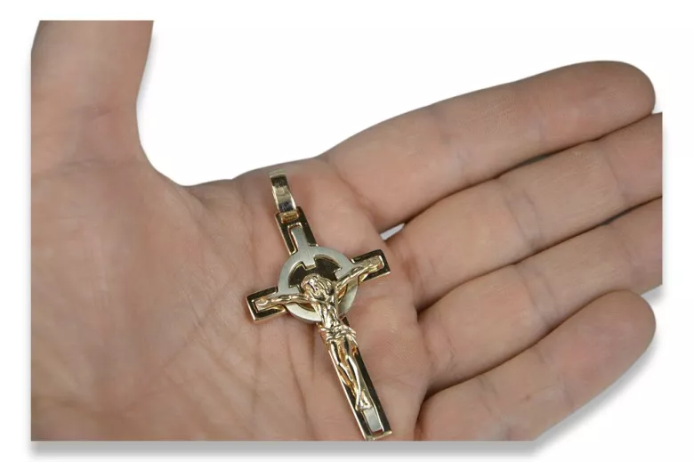 Croix ★ catholique d’or russiangold.com ★ or 585 333 Prix bas