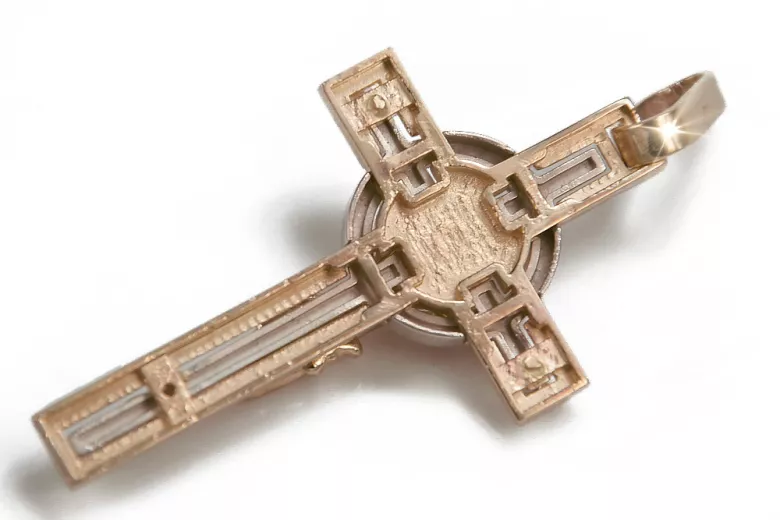 Golden Catholic Cross ★ russiangold.com ★ Gold 585 333 Low price