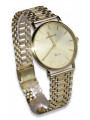 Gold men's watch Geneve ★ zlotychlopak.pl ★ Gold purity 585 333 Low Price!