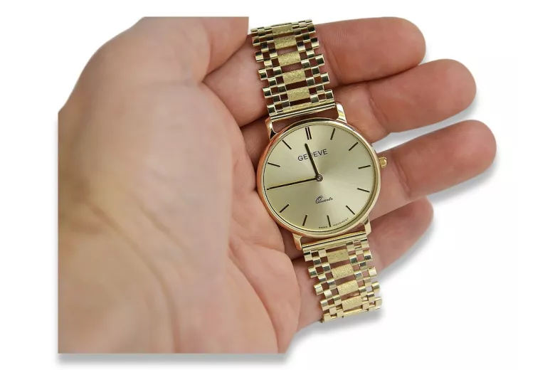 Montre homme en or Genève ★ zlotychlopak.pl ★ Pureté de l’or 585 333 Prix bas!