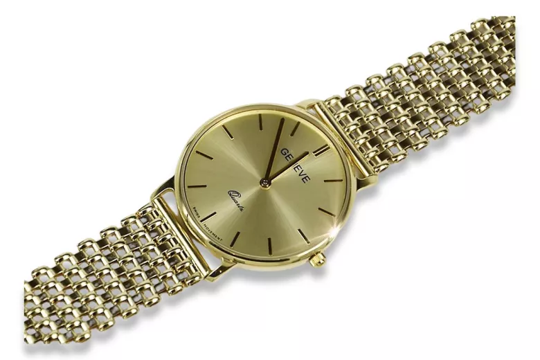 Montre homme en or Genève ★ zlotychlopak.pl ★ Pureté de l’or 585 333 Prix bas!