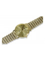 Gold men's watch Geneve ★ zlotychlopak.pl ★ Gold purity 585 333 Low Price!