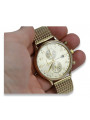 Yellow 14k 585 gold men's watch Geneve mw005y&mbw014y