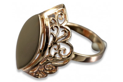 Ekskluzywny Pierścień Vintage 14k Różowego Złota Bez Kamieni vrn008