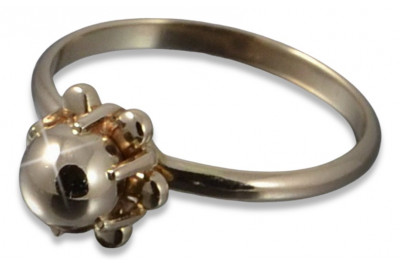 Erlesenes Design: Keine Steine, 14 Karat Vintage-Roségold-Ring. vrn018