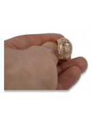 Russisch Sowjet rosa 14 Karat 585 gold Vintage Ring vrn107