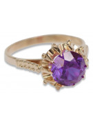 Russe soviétique rose 14k 585 or Alexandrite Rubis Émeraude Saphir Zircon bague vrc045