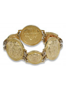 Yellow rose gold bracelet ★ russiangold.com ★ Gold 585 333 Low price