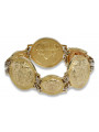 Yellow rose gold bracelet ★ russiangold.com ★ Gold 585 333 Low price