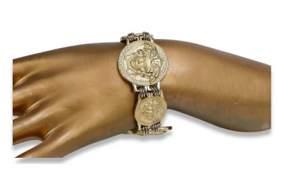 Yellow rose gold bracelet ★ russiangold.com ★ Gold 585 333 Low price