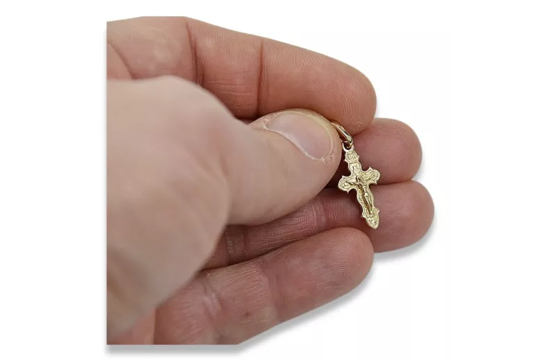 Croix ★ orthodoxe d’or russiangold.com ★ or 585 333 Prix bas