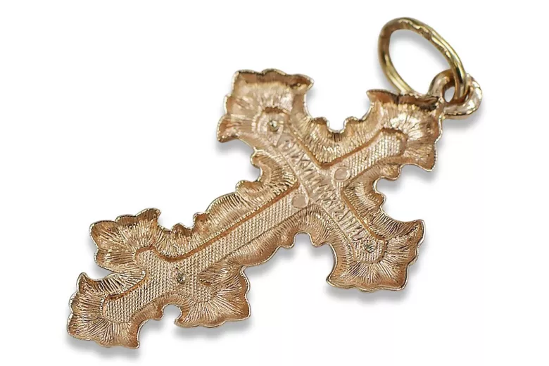 Gold Orthodox Cross ★ russiangold.com ★ Gold 585 333 Low price