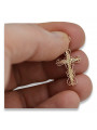 Gold Orthodox Cross ★ russiangold.com ★ Gold 585 333 Niedriger Preis