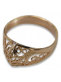 Russisch Sowjet rosa 14 Karat 585 gold Vintage Ring vrn062