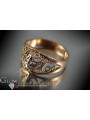 Russe soviétique rose rose 14k 585 or Bague vintage vrn062