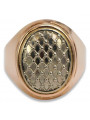 Russisch Sowjet rosa 14 Karat 585 gold Vintage Ring vrn177