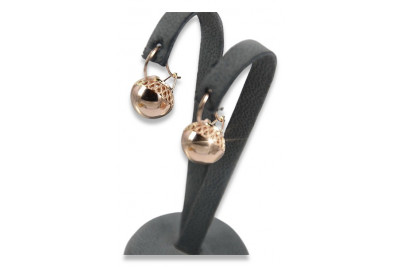 Златни обеци ★ zlotychlopak.pl ★ Златна проба 585 333 Ниска цена!