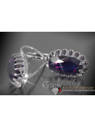  Silver 925 Alexandrite Ruby Emerald Sapphire Aquamarine Zircon ... Pendientes VEC064S