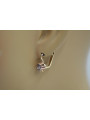 Russische Sowjetische Rose Pink 14k 585 Gold Ohrringe vec027 Alexandrit Rubin Smaragd Saphir ...