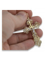 Gold Orthodox Cross ★ russiangold.com ★ Gold 585 333 Low price