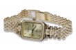 Amarillo 14k 585 oro Lady Geneve reloj de pulsera lw055y y lbw006y