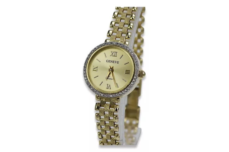 Reloj ★ de oro para damas zlotychlopak.pl Pureza de oro 585 333 ¡★ Precio bajo!