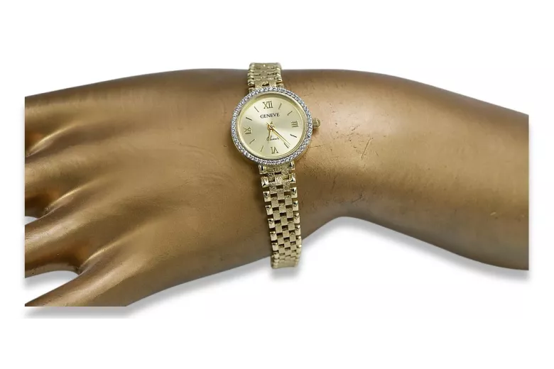 Reloj ★ de oro para damas zlotychlopak.pl Pureza de oro 585 333 ¡★ Precio bajo!