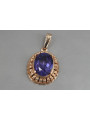 Vintage rose gold plated silver 925 alexandrite ruby emerald sapphire zircon ... pendant vpc007rp