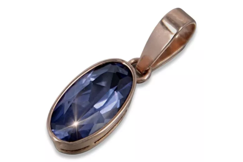 Russe soviétique rose 14k 585 or alexandrite rubis émeraude saphir zircon ... pendentif VPC011