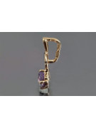 Vintage rose gold plated silver 925 alexandrite ruby emerald sapphire zircon ... pendant vpc005rp