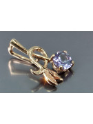 Vintage rose gold plated silver 925 alexandrite ruby emerald sapphire zircon ... pendant vpc005rp