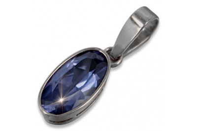 Pendentif soviétique argent 925 avec saphir rubis alexandrite émeraude émeraude aigue-marine vpc011s