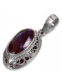 Soviet silver 925 pendant with alexandrite ruby ​​sapphire emerald aquamarine zircon vpc014s