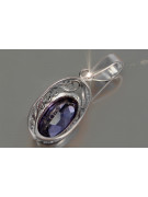 Soviet silver 925 pendant with alexandrite ruby ​​sapphire emerald aquamarine zircon vpc014s