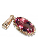 Russe soviétique or rose plaqué argent 925 alexandrite rubis émeraude saphir zircon ... pendentif VPC016RP