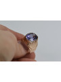 Russian Soviet rose 14k 585 gold Alexandrite Ruby Emerald Sapphire Zircon ring  vrc004