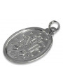 "16mm 14K White Gold Mary Medallion Jewellery" pm006w