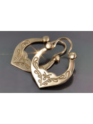 "14K 585 Rose Gold Vintage Gipsy Earrings with No Stones" ven119