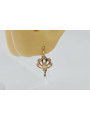 "Original Vintage 14K Rose Gold Leaf Earrings - No Stones" ven136