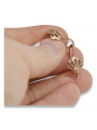 "Original Vintage 14K Rose Gold Leaf Earrings - No Stones" ven136