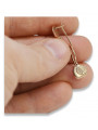 "14k 585 Gold Keine Steine, Originales Vintage-Roségold Ohrschmuck" ven192