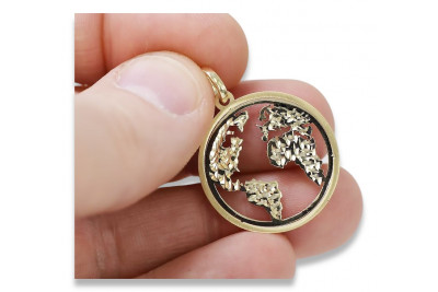 Gold Anhänger ★ zlotychlopak.pl ★ Gold Probe 585 333 niedriger Preis