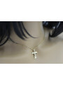 Gold cross with a chain ★ zlotychlopak.pl ★ Gold stamp 585 333 Low price!