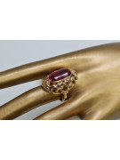 Russie soviétique rose 14k 585 or Alexandrite rubis émeraude saphir Zircon bague vrc052