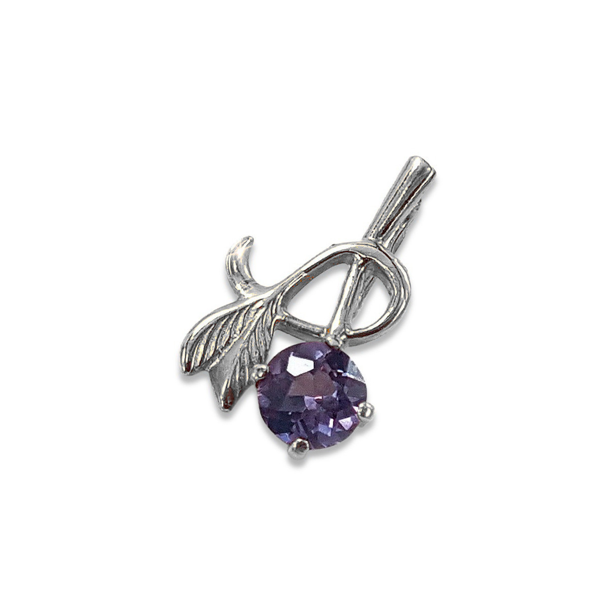 Vintage 925 silver pendant with alexandrite ruby ​​sapphire emerald aquamarine zircon vpc005s