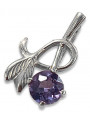 Vintage 925 silver pendant with alexandrite ruby ​​sapphire emerald aquamarine zircon vpc005s